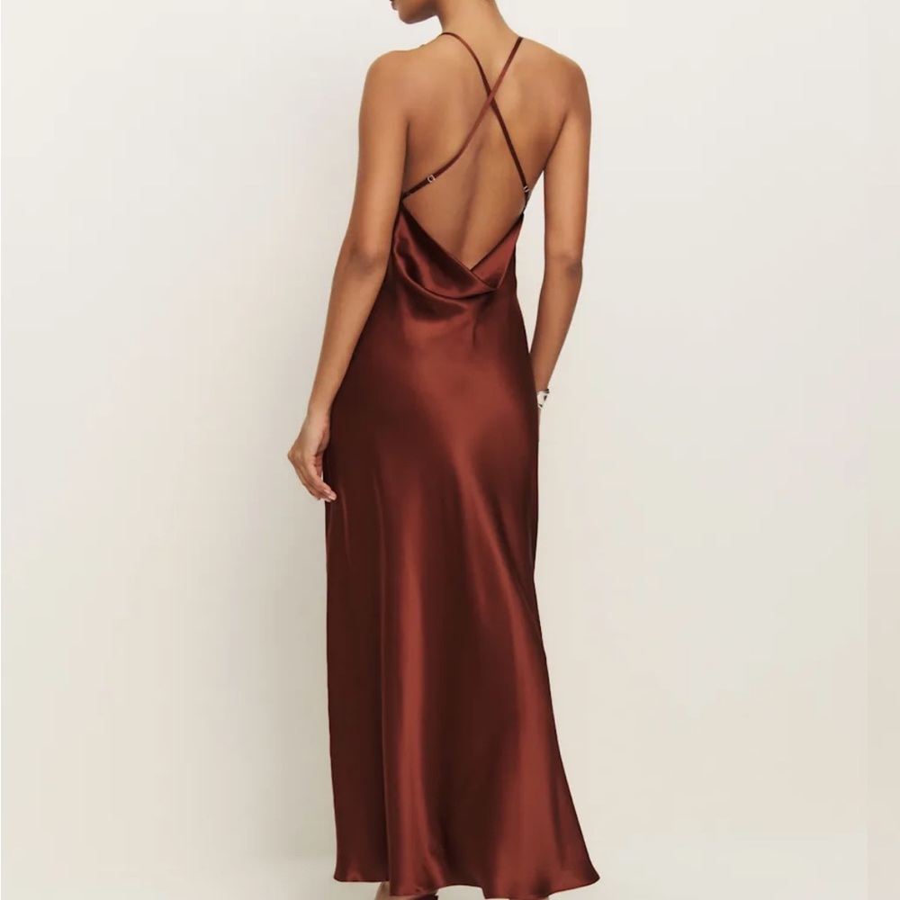 NEW NWT Reformation Rayana Silk Dress - Picture 3 of 7